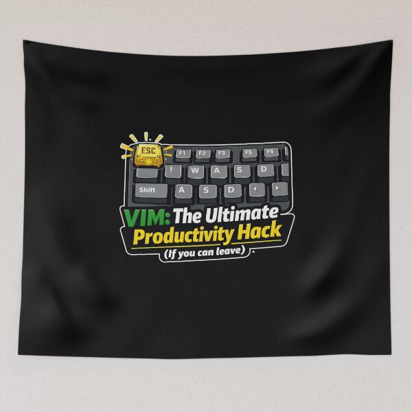 Item preview, VIM The Ultimate Productivity Hack Funny Programmer designed and sold by Zenith Design.