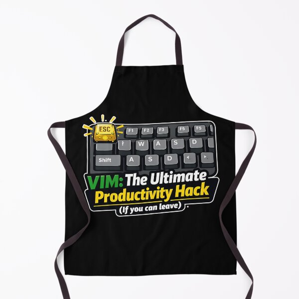 Item preview, VIM The Ultimate Productivity Hack Funny Programmer designed and sold by Zenith Design.