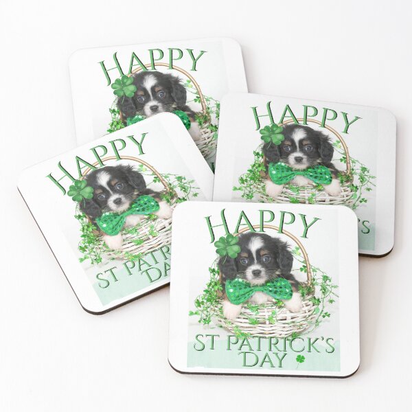Item preview, Happy St Patrick's Day Cute Puppy Colorful Design designed and sold by EarthArtDesigns.