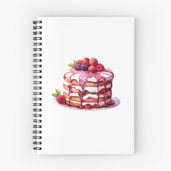 Item preview, "Raspberry Cake | Raspberries Sticker | Sweet Berry Aesthetic Art" designed and sold by Mandayartstudio.