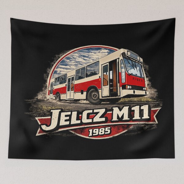 Item preview, Polish Legend: Jelcz M11 Retro Bus designed and sold by Shirtaholism.