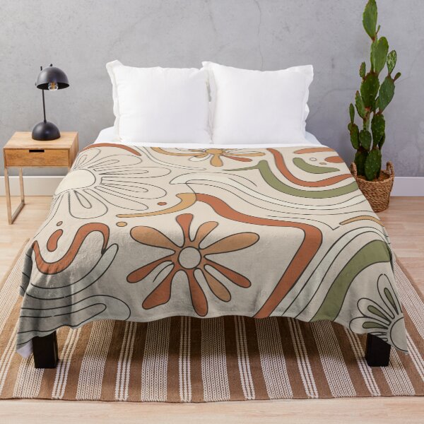 Item preview, Minimalist Retro Boho Floral Line Art – Mid-Century Modern Abstract designed and sold by Far Out Goods.