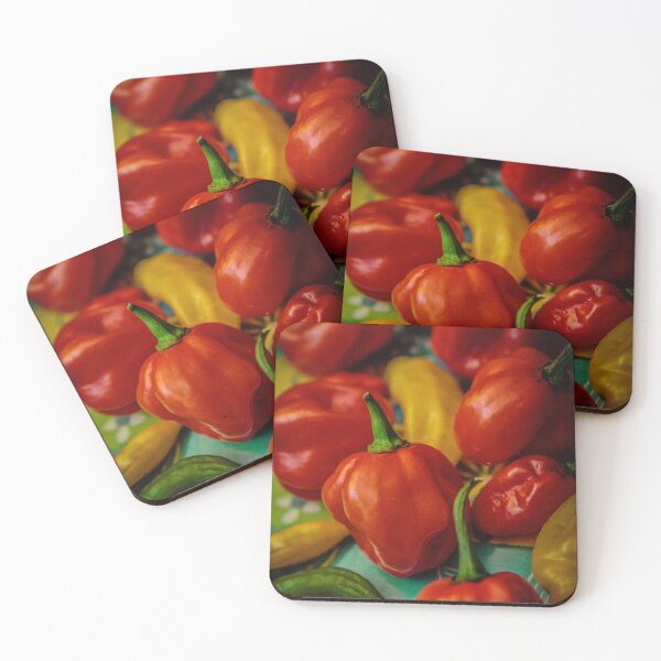 Item preview, Fresh Red and Yellow Habanero Peppers designed and sold by ADAG-ART.