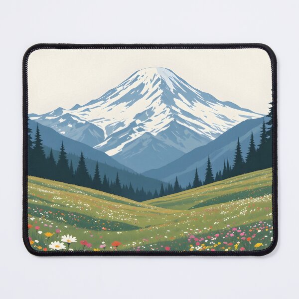 Item preview, Mount Rainier National Park Alpine Wildflower Nature Landscape designed and sold by wildexperience.