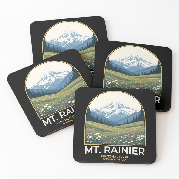 Item preview, Mount Rainier National Park Alpine Wildflower  Nature Landscape designed and sold by wildexperience.