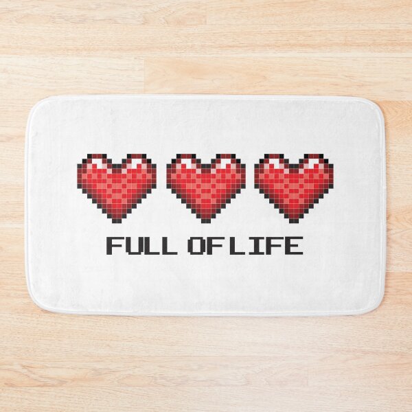 Item preview, Full of Life, 8 bit Gamer Hearts designed and sold by blackdogshop.