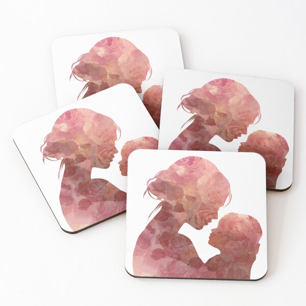 Item preview, Floral Motherhood Silhouette Elegant Mother's Day Art designed and sold by BigStar-Cart.