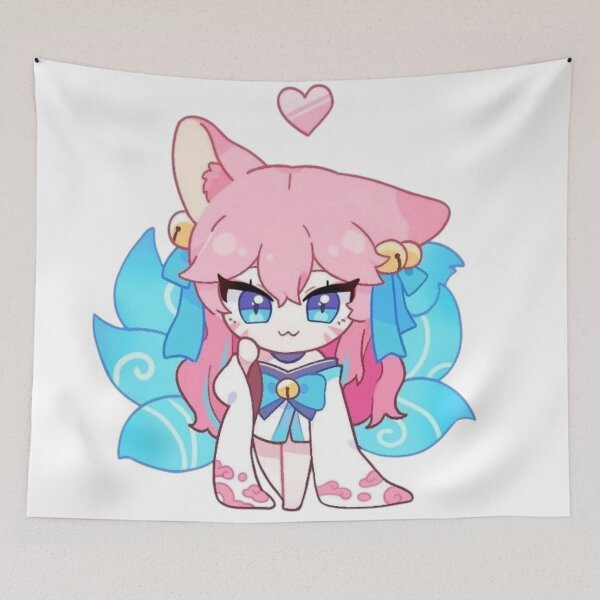 Item preview, Chibi Spirit Blossom Cat Ahri League Of Legends designed and sold by KomiArts.