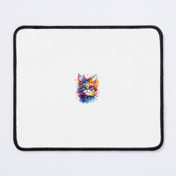 Item preview, Colorful Cat with Stunning Artistic Details – Amazing Graphic Design designed and sold by YoussefTouch.