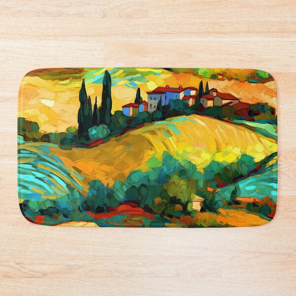 Item preview, Italian Countryside Colorful Landscape Abstract Hills Digital Art designed and sold by DEC02.