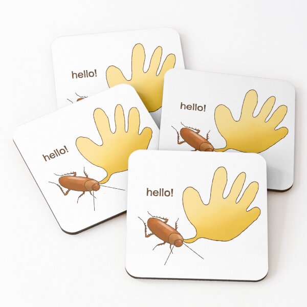 Item preview, hello cockroach wave hand meme designed and sold by Leila & the stars.
