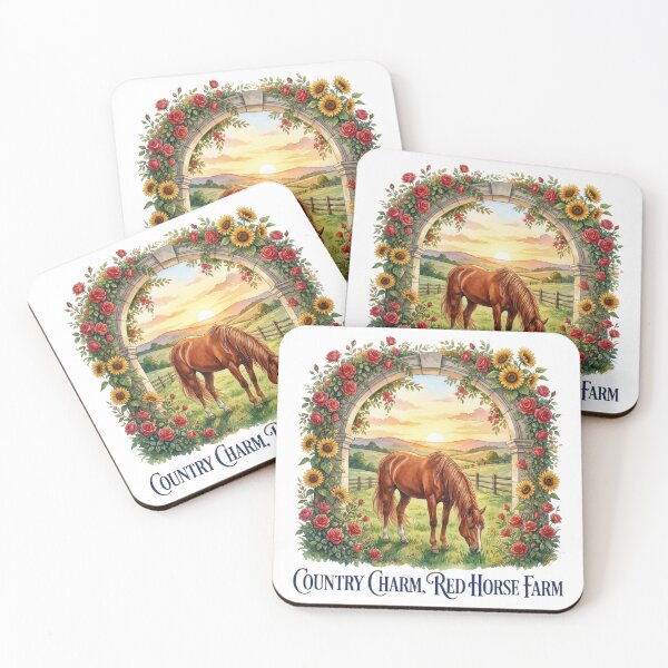 Item preview, Country Charm, Red Horse Farm designed and sold by DucksAbducted.