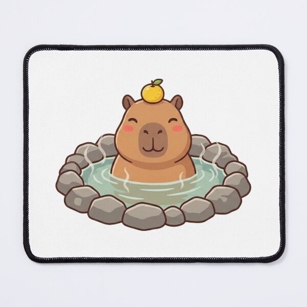 Item preview, Kawaii Capybara Onsen Hot Spring 5 designed and sold by The Sticker Place.