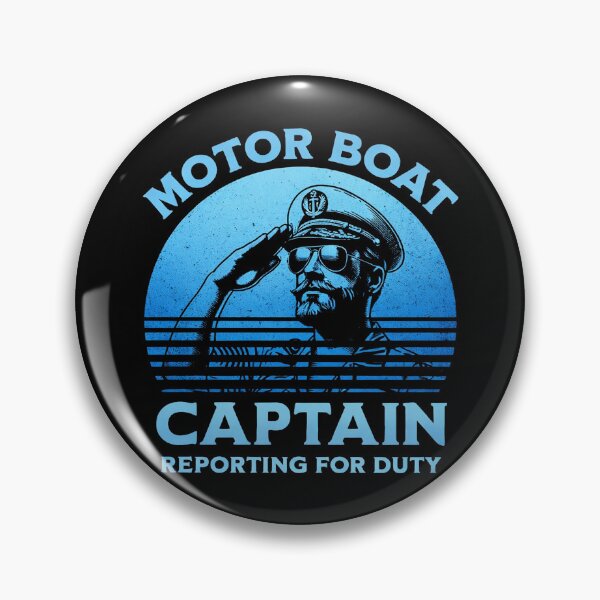 Item preview, Motor Boat Captain Reporting for Duty Funny designed and sold by Kladhadredo.
