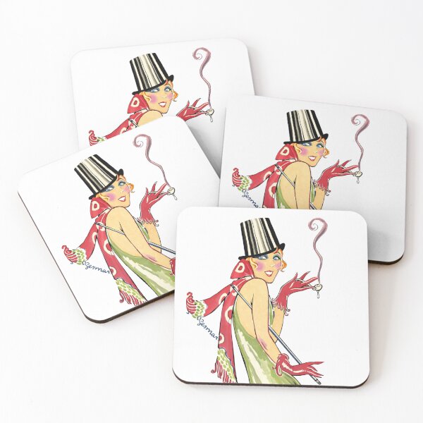 Item preview, Beautiful 1020s Woman Smoking - Vintage Art designed and sold by RickE.