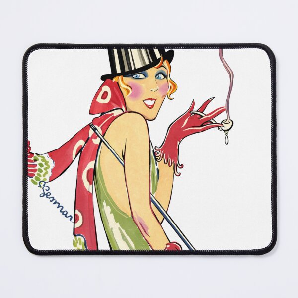 Item preview, Beautiful 1020s Woman Smoking - Vintage Art designed and sold by RickE.