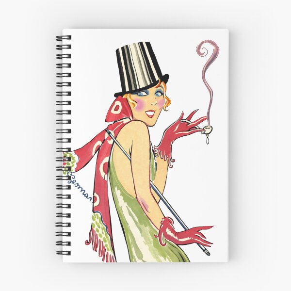 Item preview, Beautiful 1020s Woman Smoking - Vintage Art designed and sold by RickE.