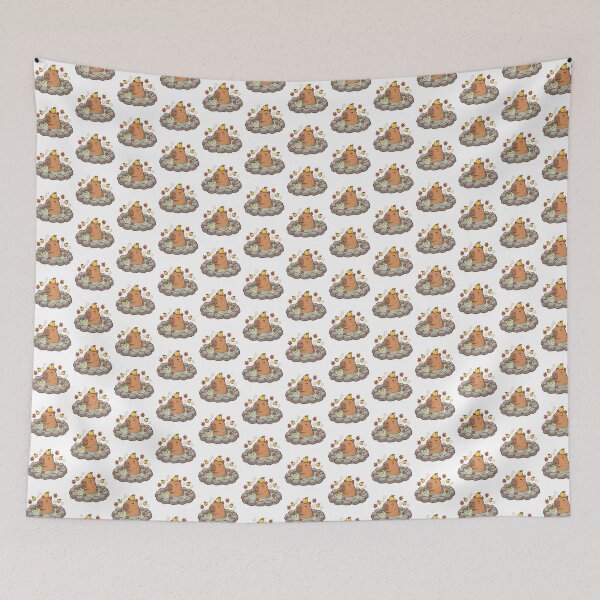 Item preview, Kawaii Capybara Onsen Hot Spring 1 designed and sold by The Sticker Place.