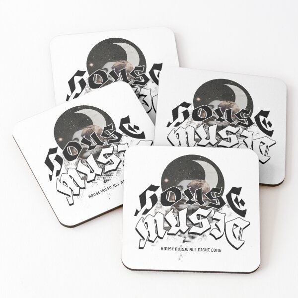 Item preview, HOUSE MUSIC  - Moon House Vibes (Black)  designed and sold by Discothreadz.