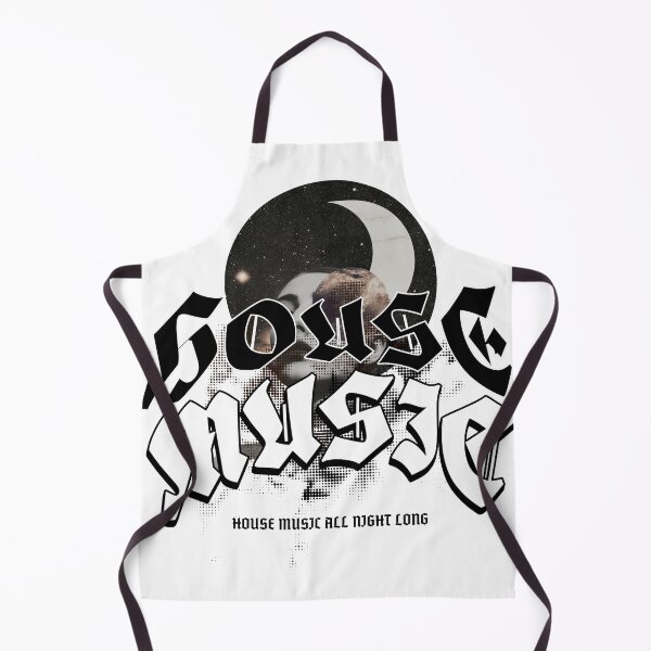 Item preview, HOUSE MUSIC - Moon House Vibes (Black) designed and sold by Discothreadz.