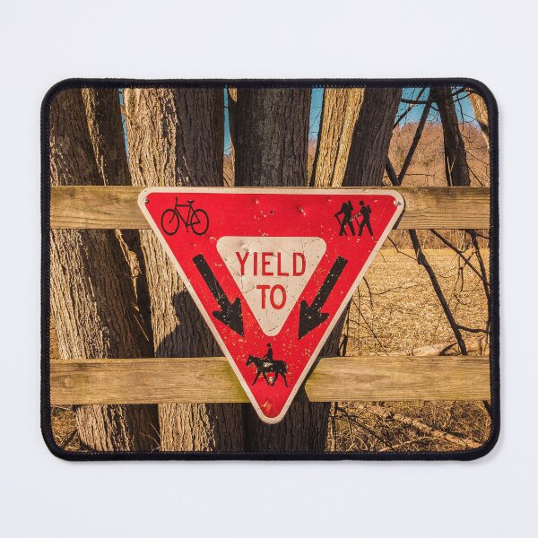 Item preview, Trail Right of Way Yield Sign designed and sold by ADAG-ART.