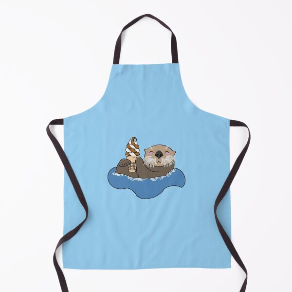 Item preview, Happy Otter with a Soft Serve Ice Cream designed and sold by Acaruso167.