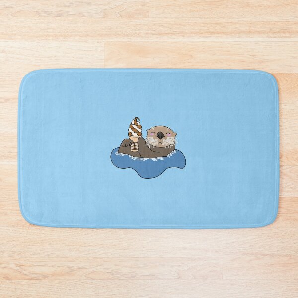 Item preview, Happy Otter with a Soft Serve Ice Cream designed and sold by Acaruso167.