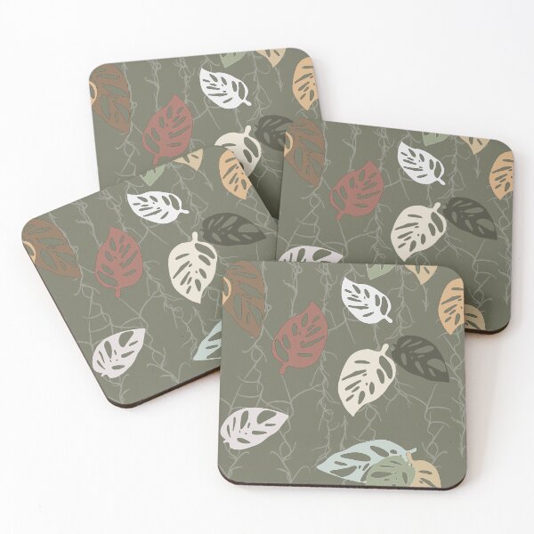 Item preview, Warm Green Tropical Leaves designed and sold by jehb.creative.