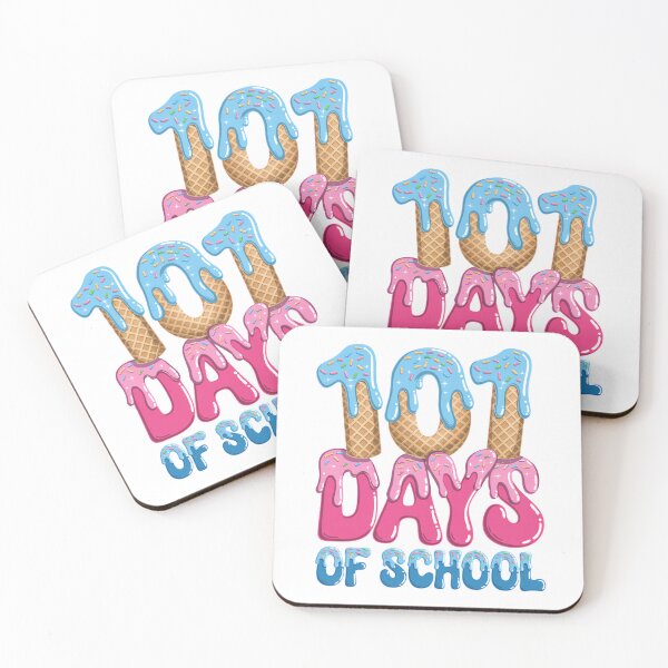 Item preview, 101 Days of School Ice Cream Drip 101st Day Milestone designed and sold by pixelspaperslab.