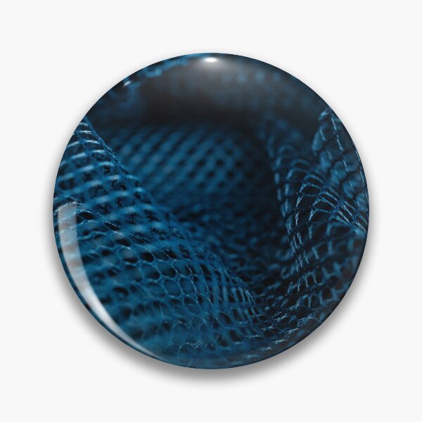 Item preview, Close-up of Sparkling Peacock Blue Mesh Fabric designed and sold by ADAG-ART.