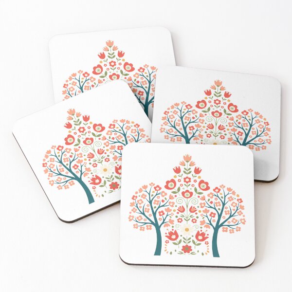 Item preview, Decorative Trees in Scandinavian Folk Art – by heidiannemorris © designed and sold by FOLK ART FUSION by heidiannemorris.