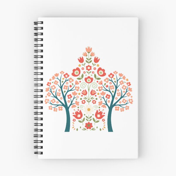 Item preview, Decorative Trees in Scandinavian Folk Art – by heidiannemorris © designed and sold by FOLK ART FUSION by heidiannemorris.