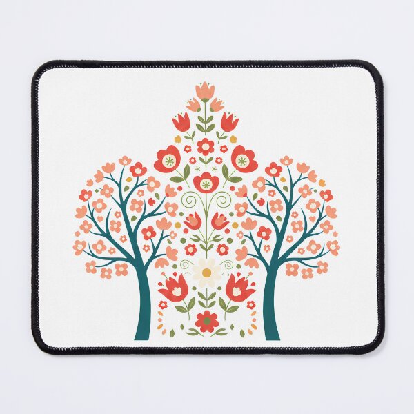 Item preview, Decorative Trees in Scandinavian Folk Art – by heidiannemorris © designed and sold by FOLK ART FUSION by heidiannemorris.