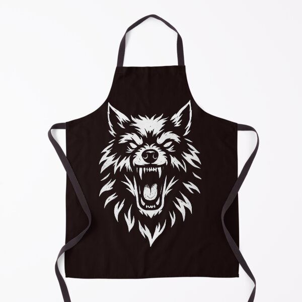 Item preview, Roaring Wolf Head  Bold Monochrome Design designed and sold by atlasouchen.