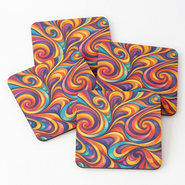 Item preview, Retro Psychedelic Swirls – Vibrant Abstract Groovy Art designed and sold by Far Out Goods.