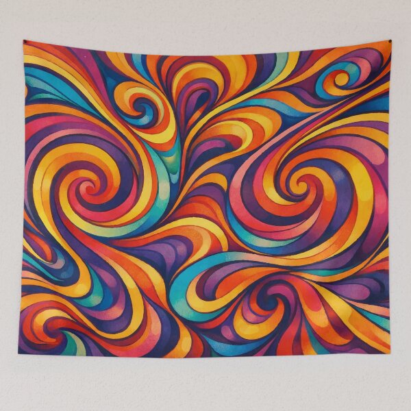 Item preview, Retro Psychedelic Swirls – Vibrant Abstract Groovy Art designed and sold by Far Out Goods.