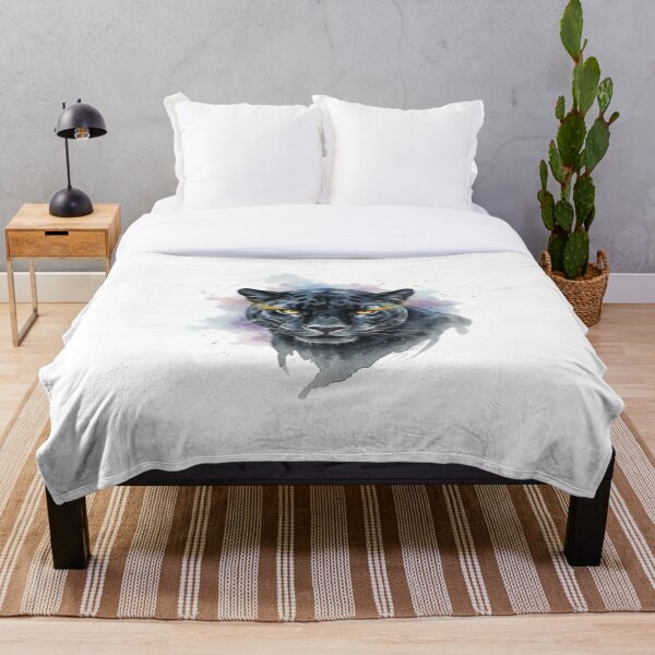 Item preview, Mystic Shadow Panther – Golden Eyes Watercolor Spirit Art designed and sold by MoonSoul Studio.