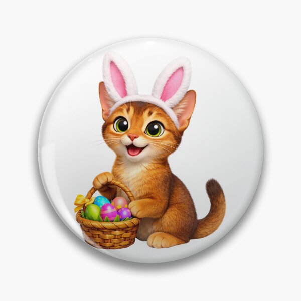 Item preview, Easter Abyssinian Cat designed and sold by Sillytoe.