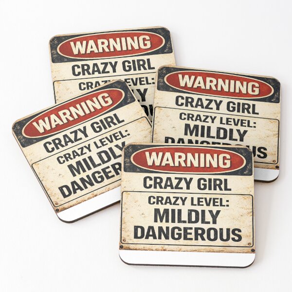 Item preview, Warning: Crazy Girl – Mildly Dangerous designed and sold by CrazyGirlllc.