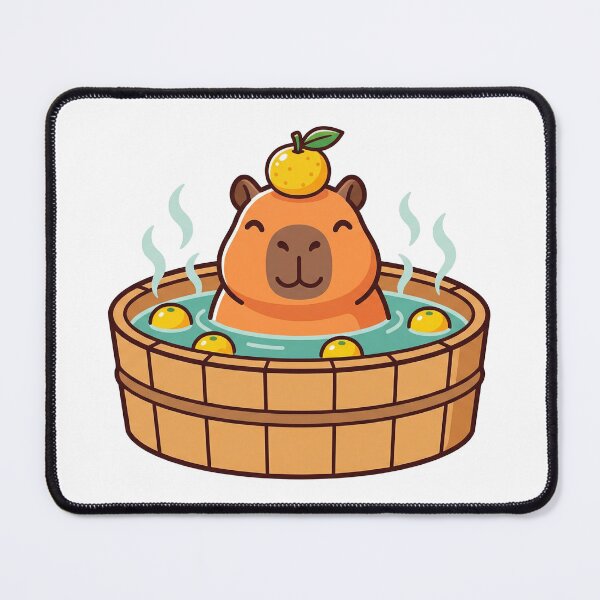 Item preview, Kawaii Capybara Onsen Hot Tub 2 designed and sold by The Sticker Place.