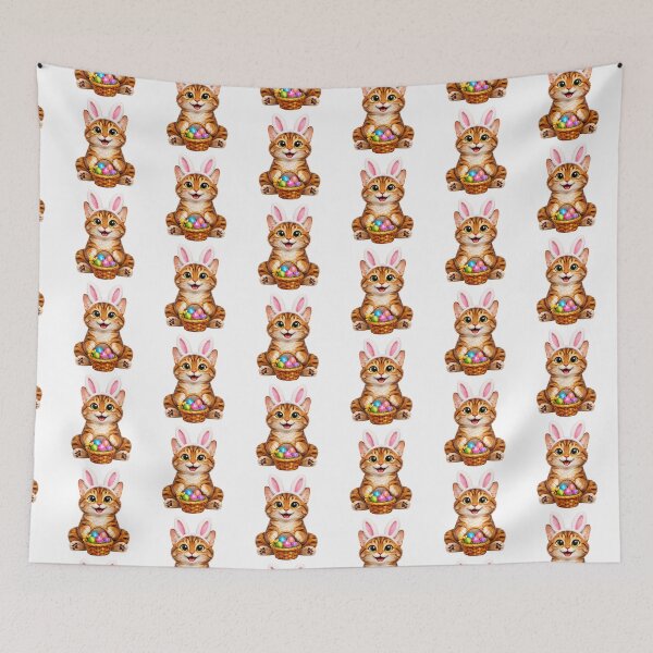 Item preview, Easter American Bobtail Cat designed and sold by Sillytoe.