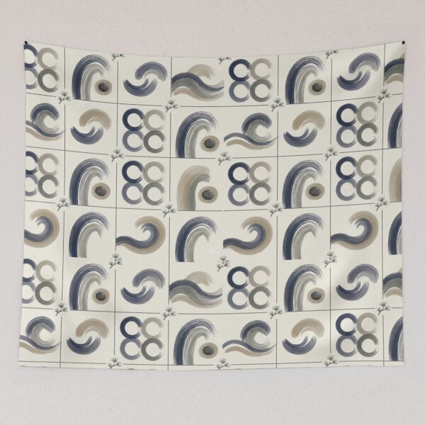Item preview, Japandi Abstract Brushstroke Seamless Pattern designed and sold by FashioonTrends.