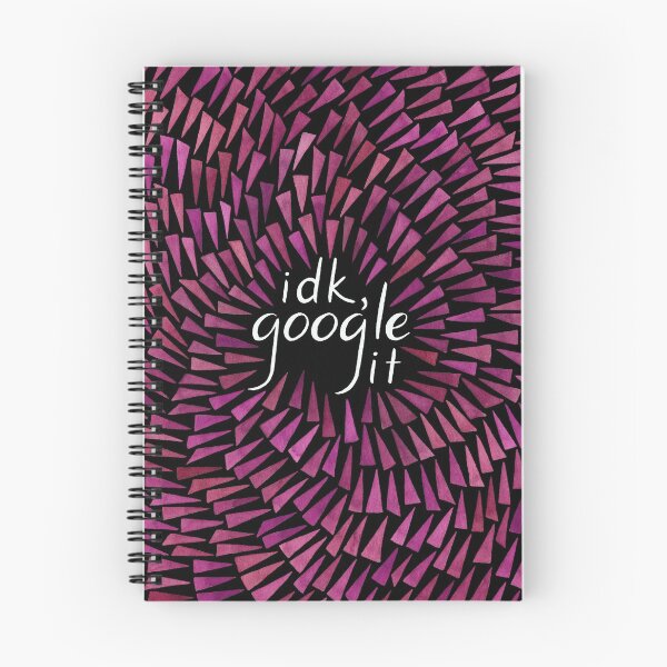 Item preview, I Don't Know, Google It - Burgundy on Black designed and sold by Marie Funseth.