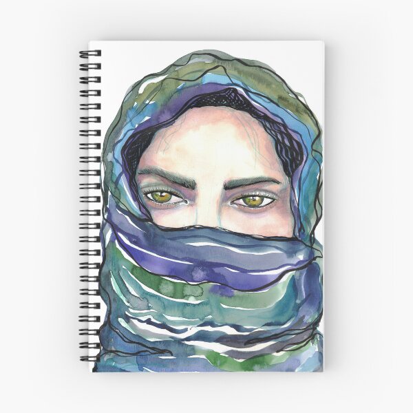 Item preview, Veiled Mystery - Mixed Media Watercolor Portrait designed and sold by Kerravan.