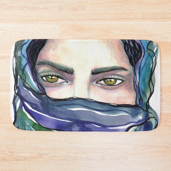 Item preview, Veiled Mystery - Mixed Media Watercolor Portrait designed and sold by Kerravan.