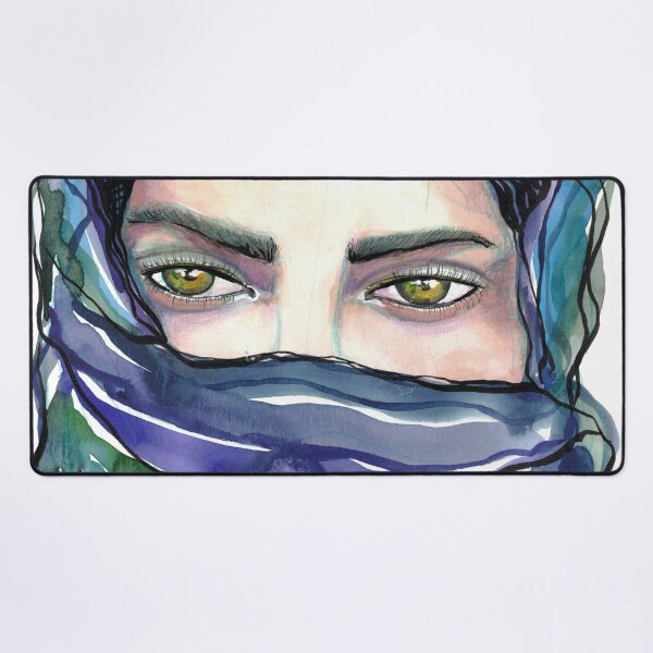 Item preview, Veiled Mystery - Mixed Media Watercolor Portrait designed and sold by Kerravan.