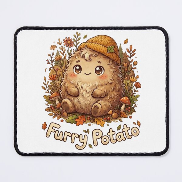 Item preview, Cottagecore Furry Potato – Cute Aesthetic Kawaii Spud designed and sold by Wear Sculpt.