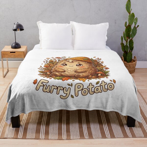 Item preview, Cottagecore Furry Potato – Cute Aesthetic Kawaii Spud designed and sold by Wear Sculpt.