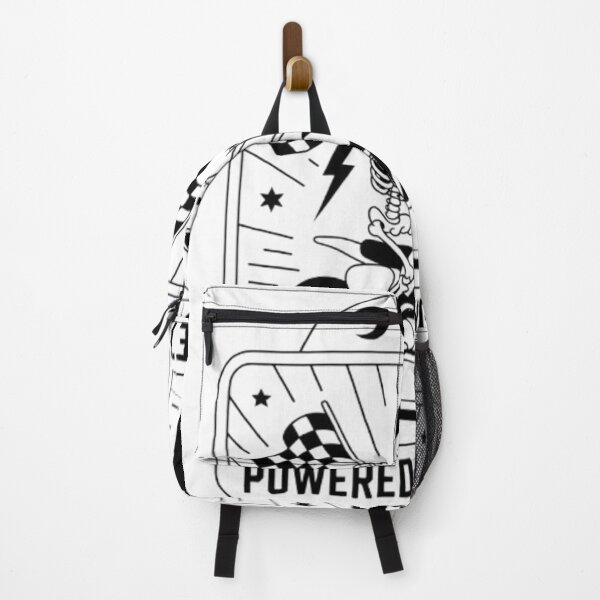 Item preview, Powered by Regret – Skeleton Racer with Checkered Flags designed and sold by NewUSShop.