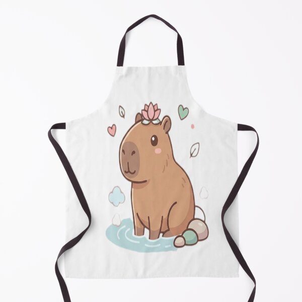 Item preview, "Kawaii Zen Capybara in Hot Springs" designed and sold by Rayli19.